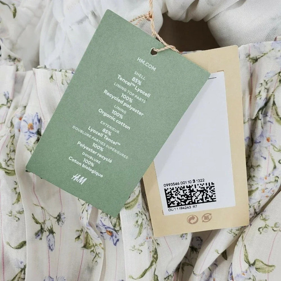 H&M x Brock Collection Tie Top Shoulder Strap NWT - Picture 8 of 12